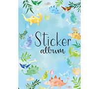 AVERY Zweckform 57793 Álbum de pegatinas con diseño de dinosaurio con 16 páginas en blanco (A5, libro de pegatinas para niños, álbum para coleccionar, pegatinas de dinosaurios, papel de silicona en