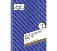Avery Zweckform 745 - Documento Bewirtungskosten, A5, micro-perforada, 50 hojas,