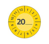 Avery Zweckform 7902 - Lote de 80 placas de prueba (20 x x (con número de año pa