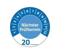 Avery Zweckform 7906 - Lote de 80 placas de prueba con fecha de prueba 20 (con n