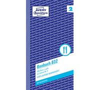 Avery Zweckform 832 - Libro de tíquets (bloque compacto, con número de camarero, 2 x 50 hojas), color amarillo