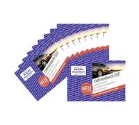 AVERY Zweckform Cuaderno de registro 222-10 (para coches, reconocidos por la oficina fiscal, A6 horizontal, 112 páginas, 385 viajes, para Alemania y Austria para definir viajes privados/de negocios