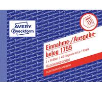 AVERY Zweckform Einnahme-/Ausgabebeleg,A6,2x40 NUEVO
