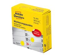 Avery Zweckform etiqueta 10 mm Punto YE Marcadores, 800ST amarillo