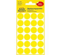 Avery Zweckform etiqueta 18 mm Marcar punto amarillo, reutilizables, 96st