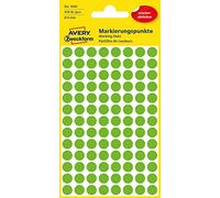 Avery Zweckform etiqueta 8 mm Marcar punto verde, reutilizables, 416st