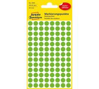Avery Zweckform etiqueta 8 mm Marcar punto verde, reutilizables, 416st Green