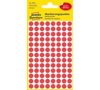 Avery Zweckform etiqueta 8 mm Punto Rojo Marcadores, reutilizables, 416st