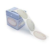 AVERY Zweckform Etiquetas Marmalade 50 piezas 56861 (pegatinas, pegatinas de papel extraíbles con relieve dorado 58 x 38 mm en dispensador, se pueden escribir en etiquetas de conservación caseras)