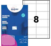 Avery Zweckform - Fundas de tarjetas de identificación (60 x 90 mm)