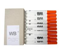 Avery Zweckform Juego de 10 rotuladores para pizarra blanca en naranja, lavables para rotafolios y pizarras blancas