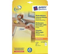 Avery Zweckform L4743-25 Etiquetas A4 97 x 42,3 mm - 12 por hoja | Pack 25 hojas