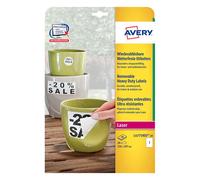 Avery Zweckform L4775REV-20 Etiquetas resistentes a la intemperie A4 210 x 297 mm blancas (20 etiquetas)