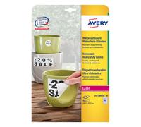 Avery Etiquetas adhesivas L4778REV-25 resistentes al agua, despegables 960 u (45.7x21.2) Caja 20 hj