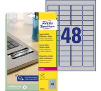 Avery Zweckform L6009-8 Type Plate Foil Labels 45.7 x 21.2 mm on DIN A4, Extreme