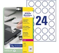 AVERY Zweckform L6112-20 - Etiquetas de seguridad (480 pegatinas, diámetro de 40