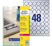 Avery Zweckform L6129-20 - Etiquetas para impresora (impermeables, diámetro 30 m