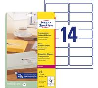 Avery Zweckform L7563-25 universal Etiquetas transparentes 25 hojas / 350 etique