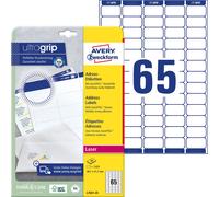 Avery Zweckform L7651-25 - Etiquetas para direcciones (A4, 38,1 x 21,2 mm, 25 ho