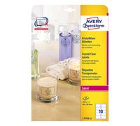 Avery Zweckform L7783-25 Etiquetas transparentes de 96 x 50,8 mm (250 etiquetas)
