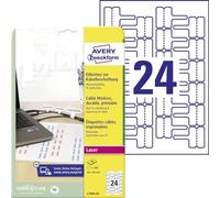 Avery Etiquetas para cables L7950-20 60 x 40 mm, 480 unidades, poliéster blanco resistente al agua