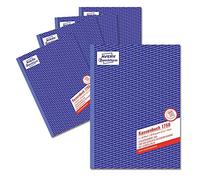 AVERY Zweckform Libro de contabilidad 1756-5 (A4, según carril 300, probado por expertos de derechas, para contabilidad correcta, 2 x 40 hojas), 5 unidades, color blanco y amarillo