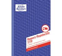 Avery Zweckform - Libro de informe de gestión, primera y segunda página impresa,