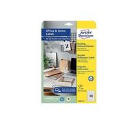AVERY Zweckform LR3657-10 - Etiquetas reciclables (400 unidades, 48,5 x 25,4 mm en A4, papel reciclado 100% reciclado, imprimibles individualmente, autoadhesivas), 10 hojas, color blanco