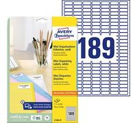 AVERY Zweckform Mini-Etiketten, 25,4 x 10 mm, weiß