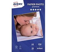 Avery Zweckform - Papel fotográfico (A4, 250 g/m², 15 hojas)