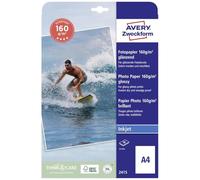 AVERY Zweckform Print4Life 2415 Classic Inkjet - Papel fotográfico (DIN A4, revestimiento por una cara, 160 g/m², 40 hojas)