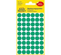 Avery Zweckform - Puntos de señalización autoadhesivos (12 mm de diámetro), color verde