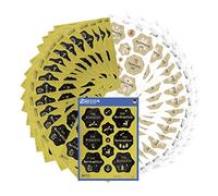 AVERY Zweckform Set de 204 pegatinas navideñas (pegatinas navideñas, felicitaciones navideñas, autoadhesivas, decoración de Navidad, regalos, tarjetas, bolsas, manualidades) art. 51050