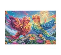 Aves Coloridas sobre Rocas con Flores Puzzle 1000 Piezas Juguete Educativo Familiar Rompecabezas 3D para Hombres Y Mujeres Construir Maquetas Desafío Intelectual 1000 PCS