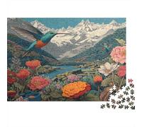 Aves, mayas, Flores, Valles frondosos, montañas 1000pcs (75x50cm) Rompecabezas para Adultos - Juguete De Bricolaje