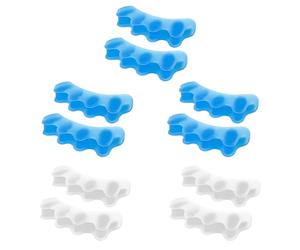 Avesteir 5 Pares Separador Dedos Pie Silicona Ortopedicos, Separadores de Dedos de Los Pies, Corrector de Dedos Del Pie, Correctores de Dedo, Eparadores de Dedos de Los Pies para Hombre y Mujer
