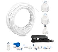 Avesteir Material POM Kit de Tubos de Suministro de Agua, Frigorífico Conector Manguera Accesorios, Kit de Filtro uso para Instalación de Conexión de Línea, Universal Conectores de Refrigerador
