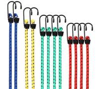 Avesteir Set de 12 Pulpos Elasticos, Tensores Elásticos, Gomas Elasticas con Gancho, Tensor de Equipaje, Tensora de Goma, Correas Tensoras, Cuerdas Elásticas para Coches, Caravanas, Acampadas