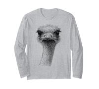 Avestruz Divertida, Cara de Pato Amante de Las Aves No Manga Larga