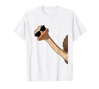 Avestruz Divertido con Gafas de Sol Amante del zoológico Safari África Camiseta