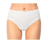 AVET - 3267 Pack de 6 Braga Mujer Alta Algodon sin Costuras Color: Blanco Talla: XXL