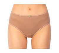 AVET - 3267 Pack de 6 Braga Mujer Alta Algodon sin Costuras Color: Petalo Talla: M