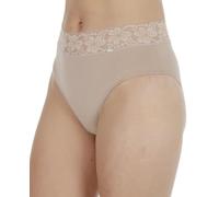 AVET - 32700 Braga Mujer algodónlycra con Cinturilla blonda Encaje (Unidad) Color: Arena Talla: M