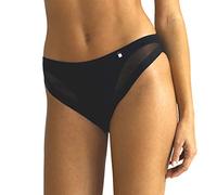 AVET 33188- Braga Bikini Microfibra Efecto Tanga (M, Negro)
