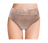 AVET - 3324 Pack de 6 Braga Mujer Alta Algodon Lycra sin Costuras y Encaje Color: Petalo Talla: XXL