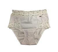 AVET 37700 Braguita Midi algodón Encaje Ancho en Cintura y camales Blanco T.L