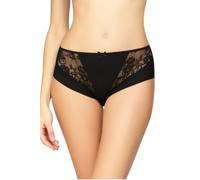 AVET Braga Midi Microfibra con Encaje 32531 (FR/ES, Letras, XL, Regular, Regular, Negro)