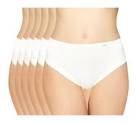 AVET Pack de 6 Bragas 3244 Microfibra (XL, Blanco)