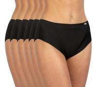 AVET Pack de 6 Bragas 3244 Microfibra (XL, Negro)