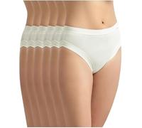 Avet Pack de 6 Bragas Gold 32460 Microfibra (FR/ES, Letras, XL, Regular, Regular, Blanco)